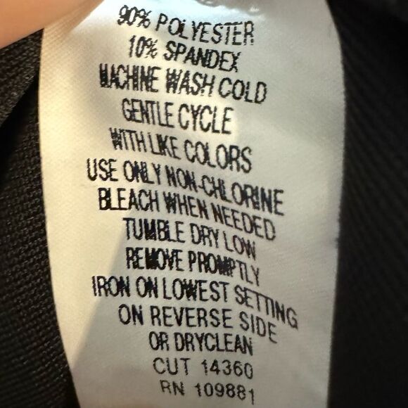 Signature by Robbie Bee Vtg Black Velour Victorian Gothic Dress Made in USA L - Picture 7 of 7